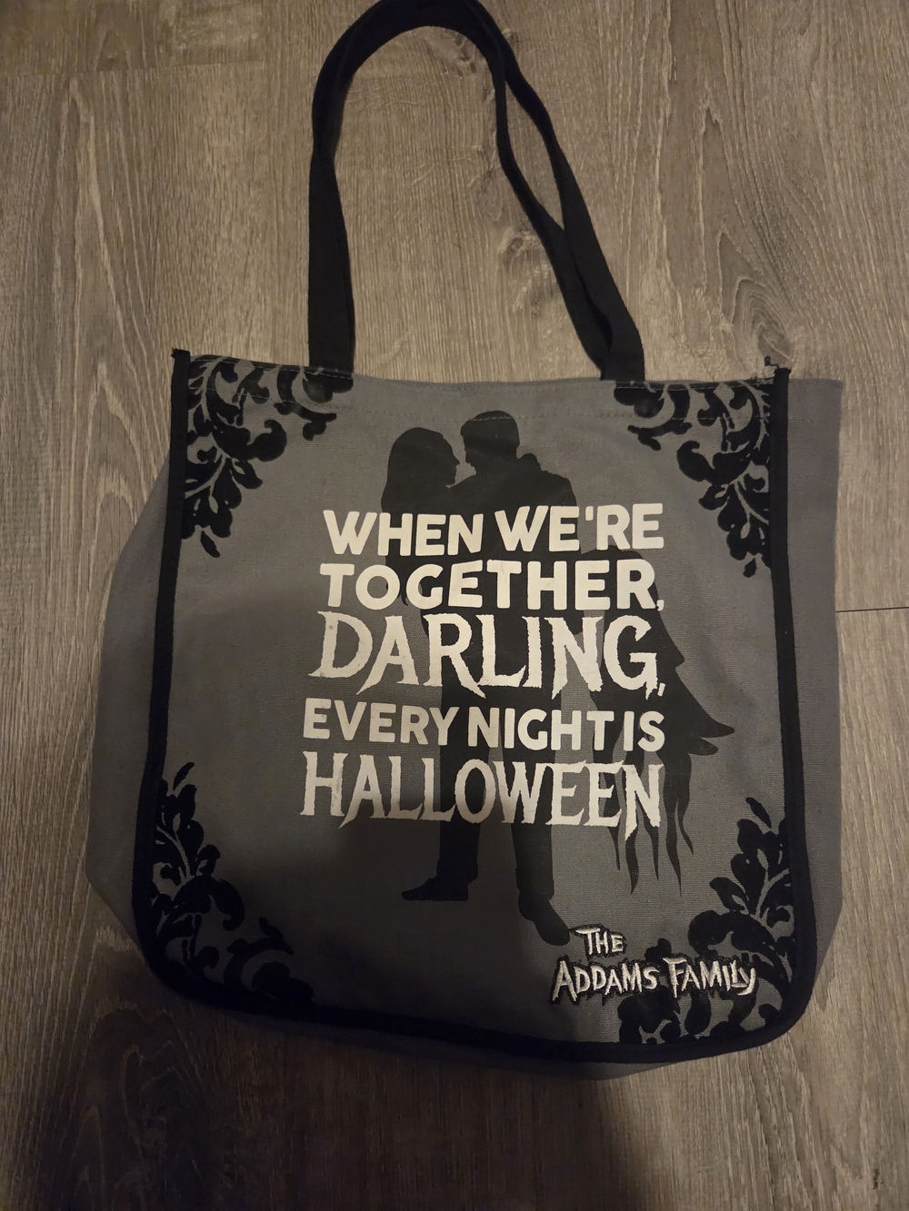 Gray Halloween Tote Bag